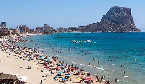 playa bord de mer a calpe